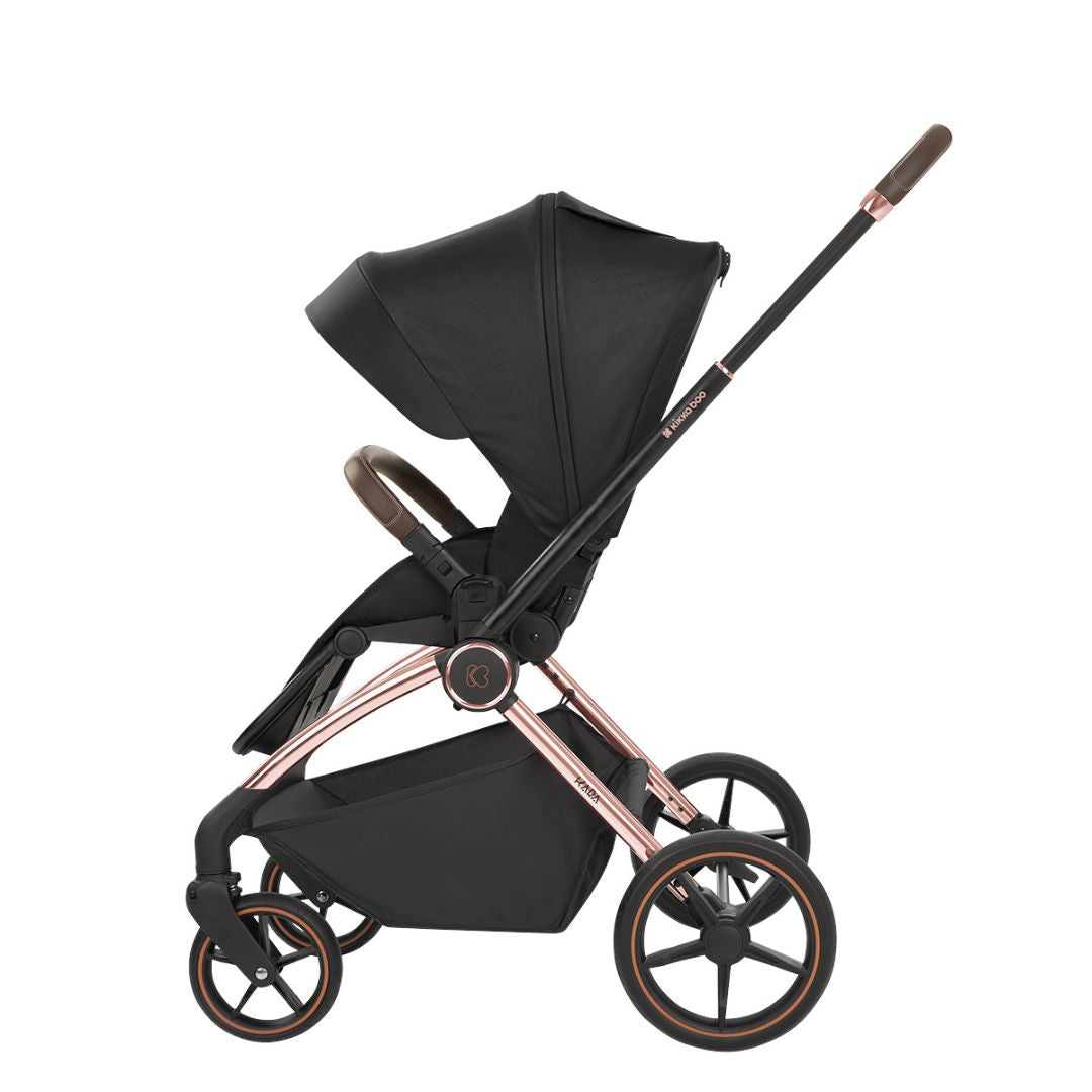 KikkaBoo® Otroški voziček s košaro 2v1 Kara Black KikkaBoo