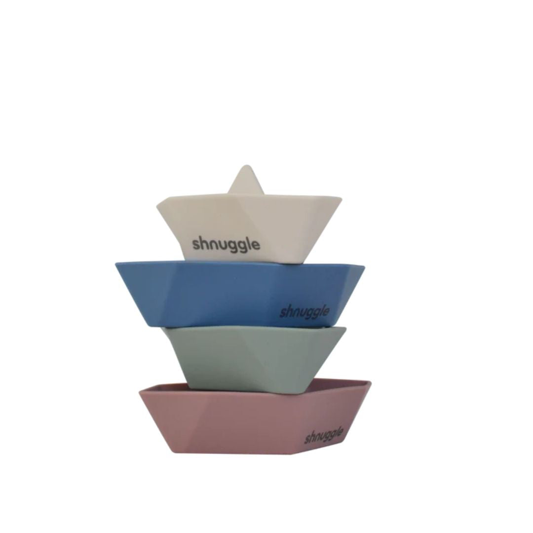 Shnuggle® Igrače za v kopel brez lukenj Stack and Sail Shnuggle