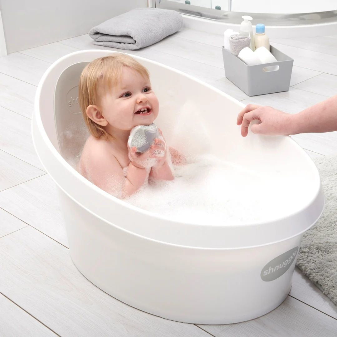 Shnuggle® Otroška banjica Toddler White/Grey (12m+) Shnuggle
