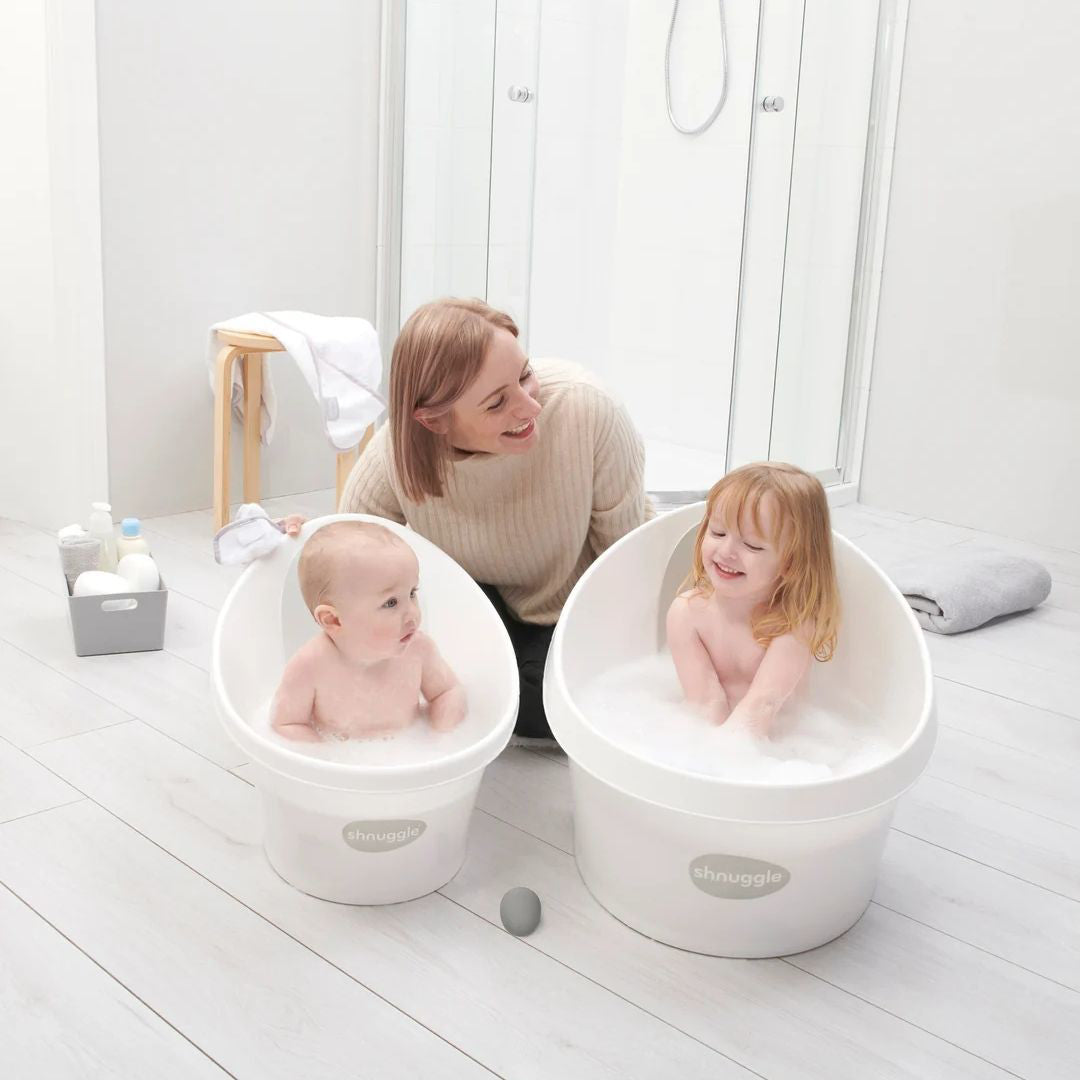 Shnuggle® Otroška banjica Toddler White/Grey (12m+) Shnuggle