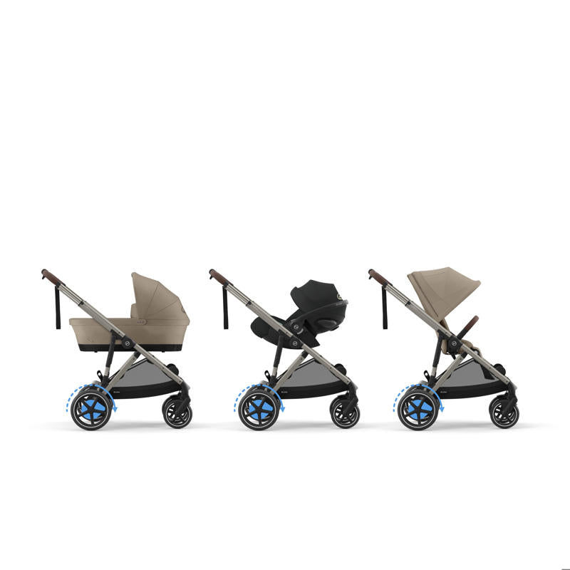 Cybex® Otroški voziček e-Gazelle™ S Almond Beige (Taupe Frame) Cybex