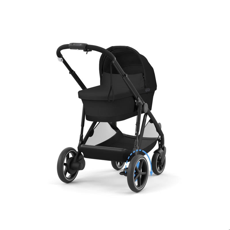 Cybex® Otroški voziček e-Gazelle™ S Moon Black (Black Frame) Cybex