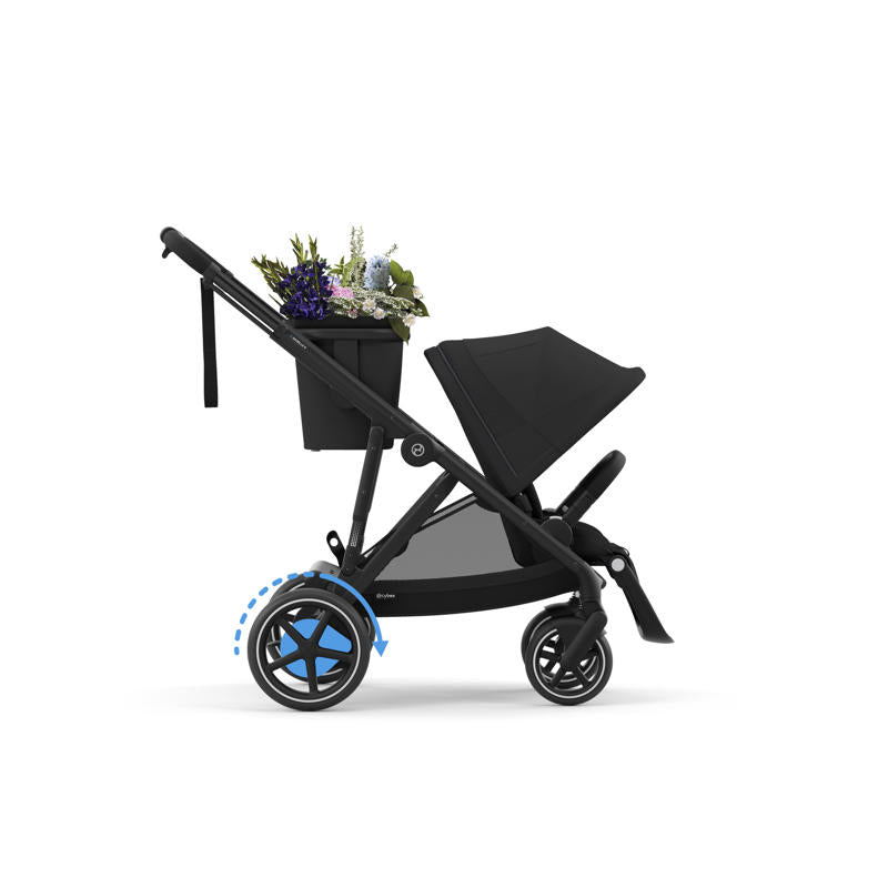 Cybex® Otroški voziček e-Gazelle™ S Moon Black (Black Frame) Cybex