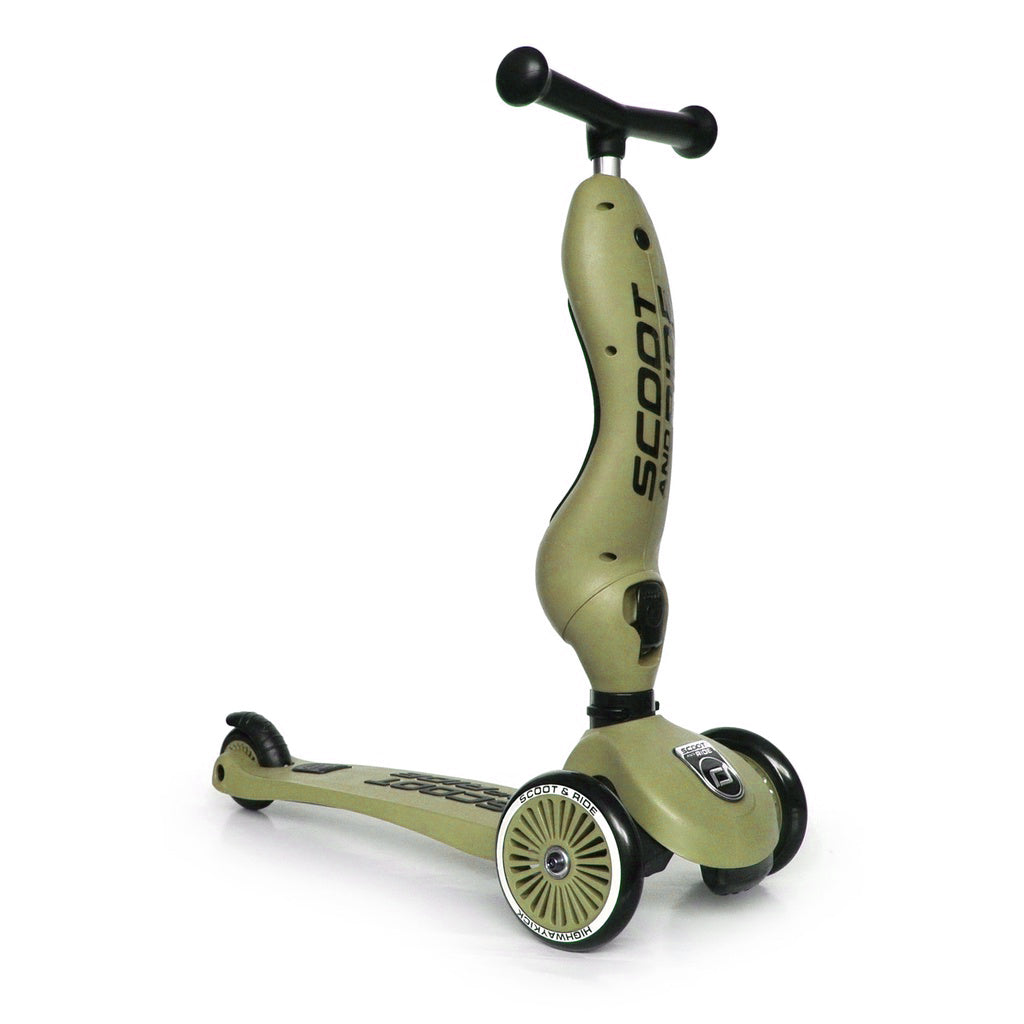 Scoot & Ride® Otroški poganjalec in skiro Highwaykick 1 Olive Scoot & Ride