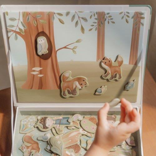Little Dutch® Magnetna sestavljanka Forest Friends FSC Little Dutch