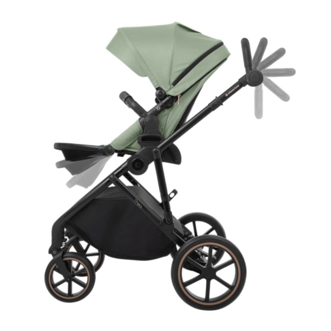 KikkaBoo® Otroški voziček s košaro 2v1 Thea Army Green KikkaBoo