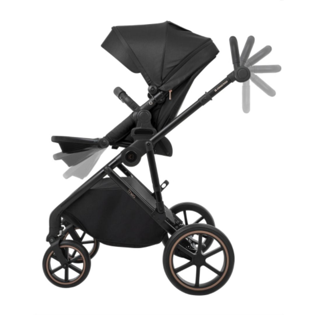 KikkaBoo® Otroški voziček s košaro 2v1 Thea Black KikkaBoo