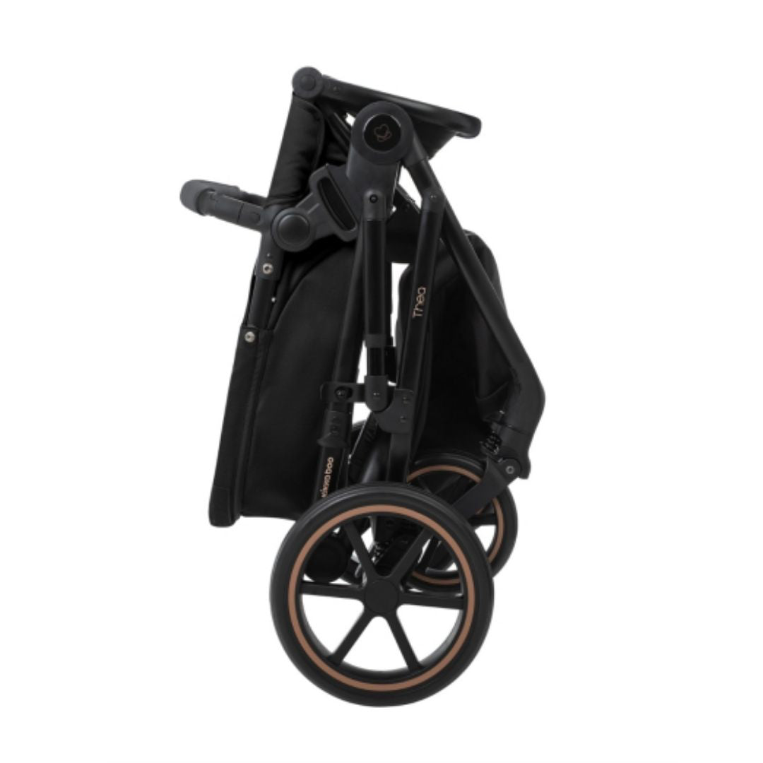 KikkaBoo® Otroški voziček s košaro 2v1 Thea Black KikkaBoo