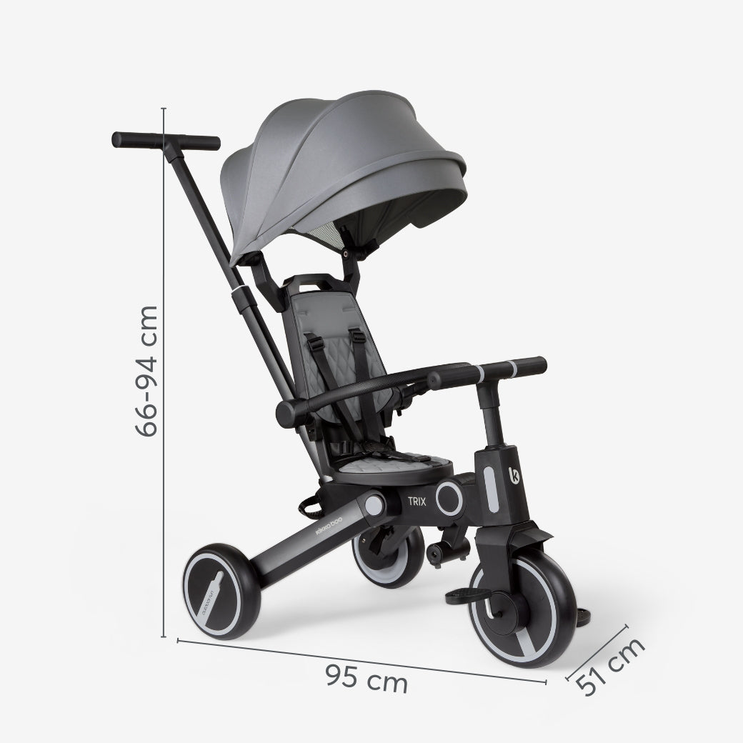KikkaBoo® Otroški tricikel 7v1 Trix Beige KikkaBoo