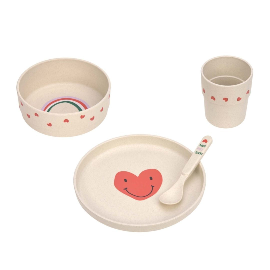 Lässig® Set za hranjenje Happy Rascals Heart Lässig