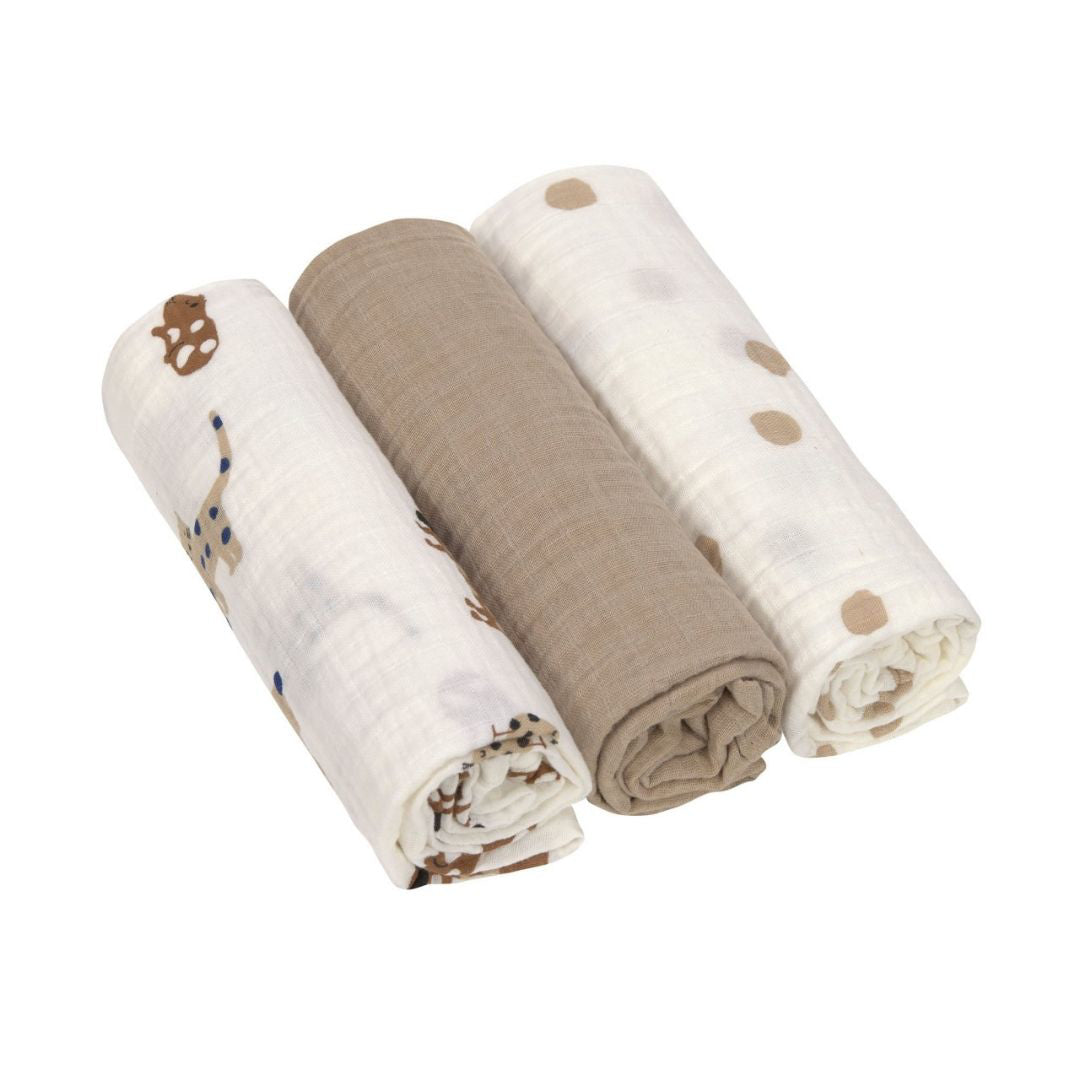 Lässig® Tetra pleničke 3 kosi 85x85 Little Mateys Royal Blue Lässig