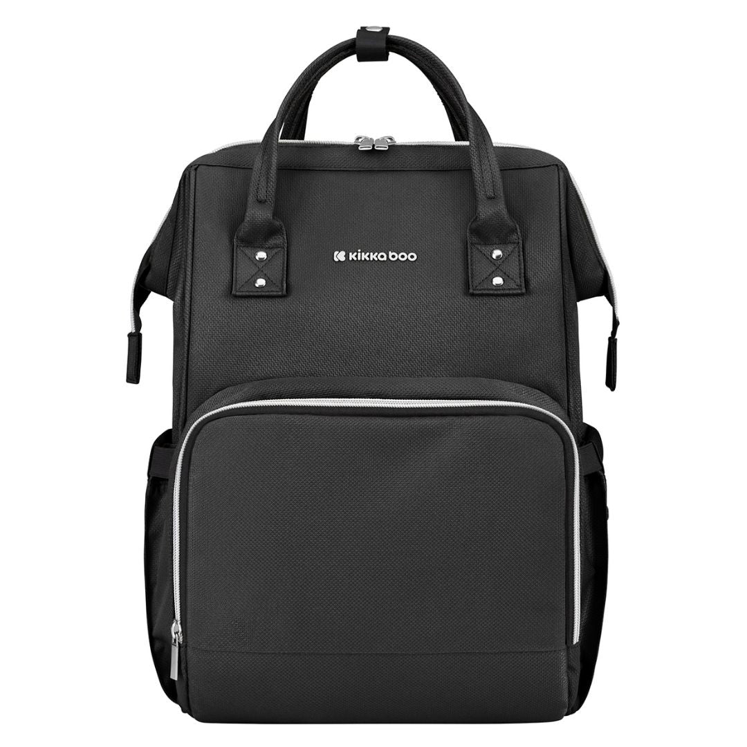 KikkaBoo® Previjalni nahrbtnik Siena Black & Silver 2025 KikkaBoo