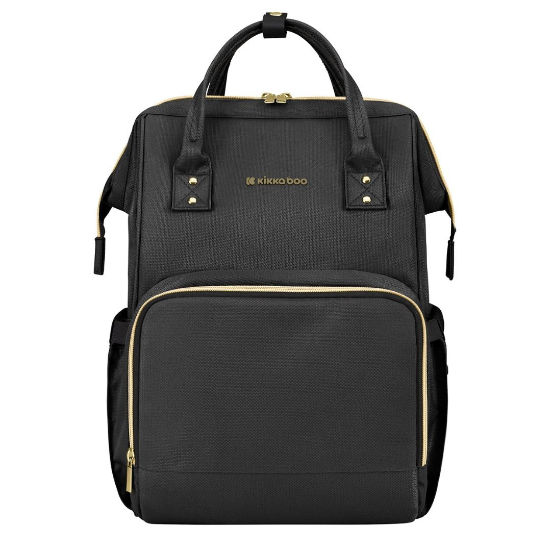 KikkaBoo® Previjalni nahrbtnik Siena Black & Gold 2025 KikkaBoo