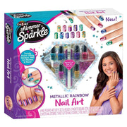 CrazArt® Set izdelovalec nohtov Nail Art Metalic Rainbow CrazArt