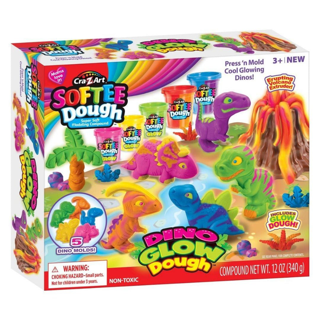 CrazArt® Otroški plastelin Dinozavri Softee Dough CrazArt