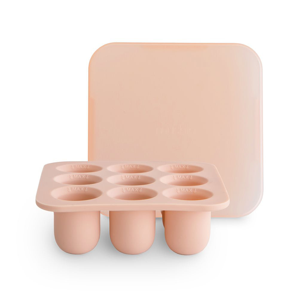 Mushie® Silikonski modelčki za zamrzovalnik Blush Mushie