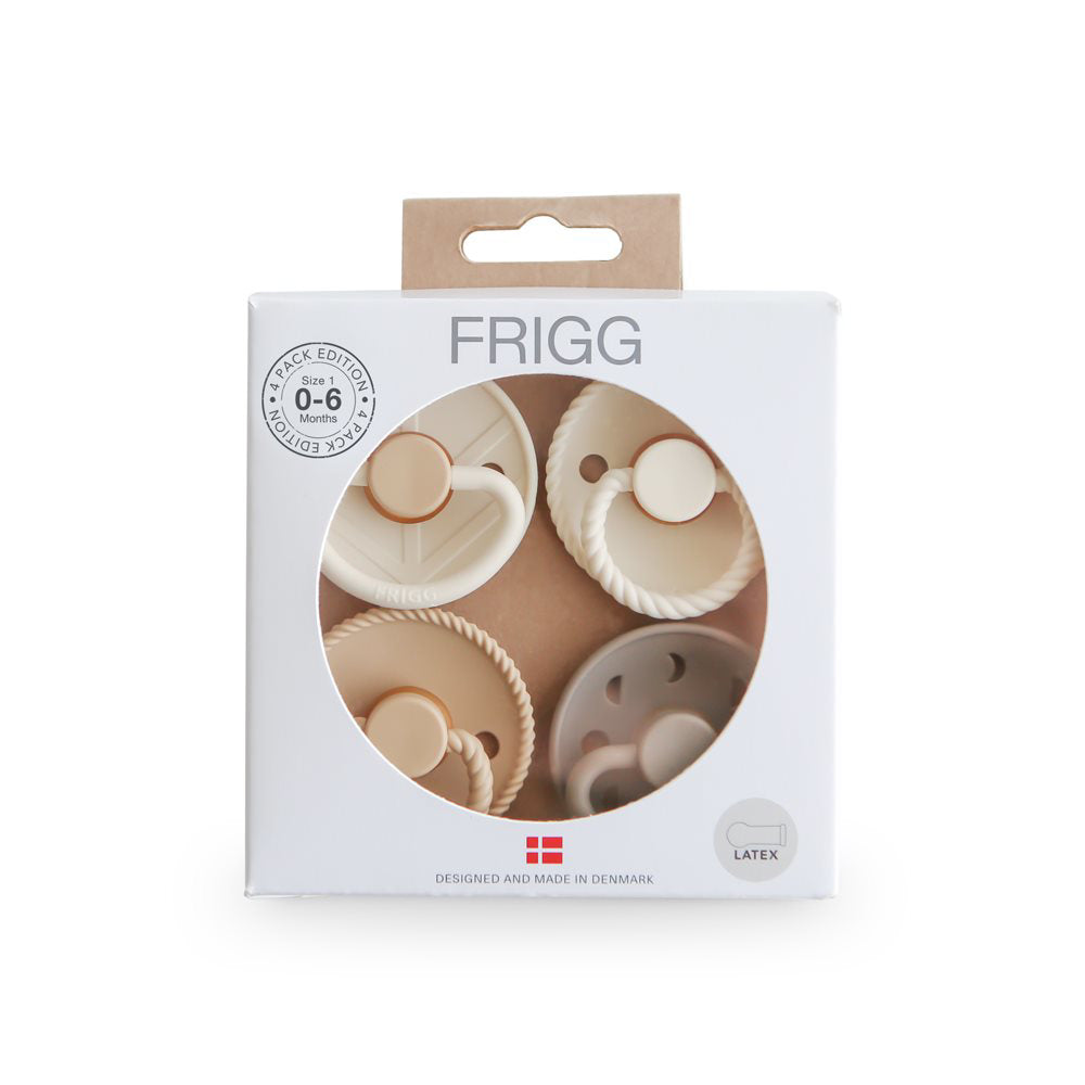 Frigg® Set 4 dudic iz kavčuka Crystal Sparkle (0-6m) FRIGG