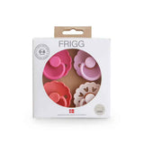 Frigg® 4-Pack Pacifiers Round Latex Rosy Romance (0-6m)