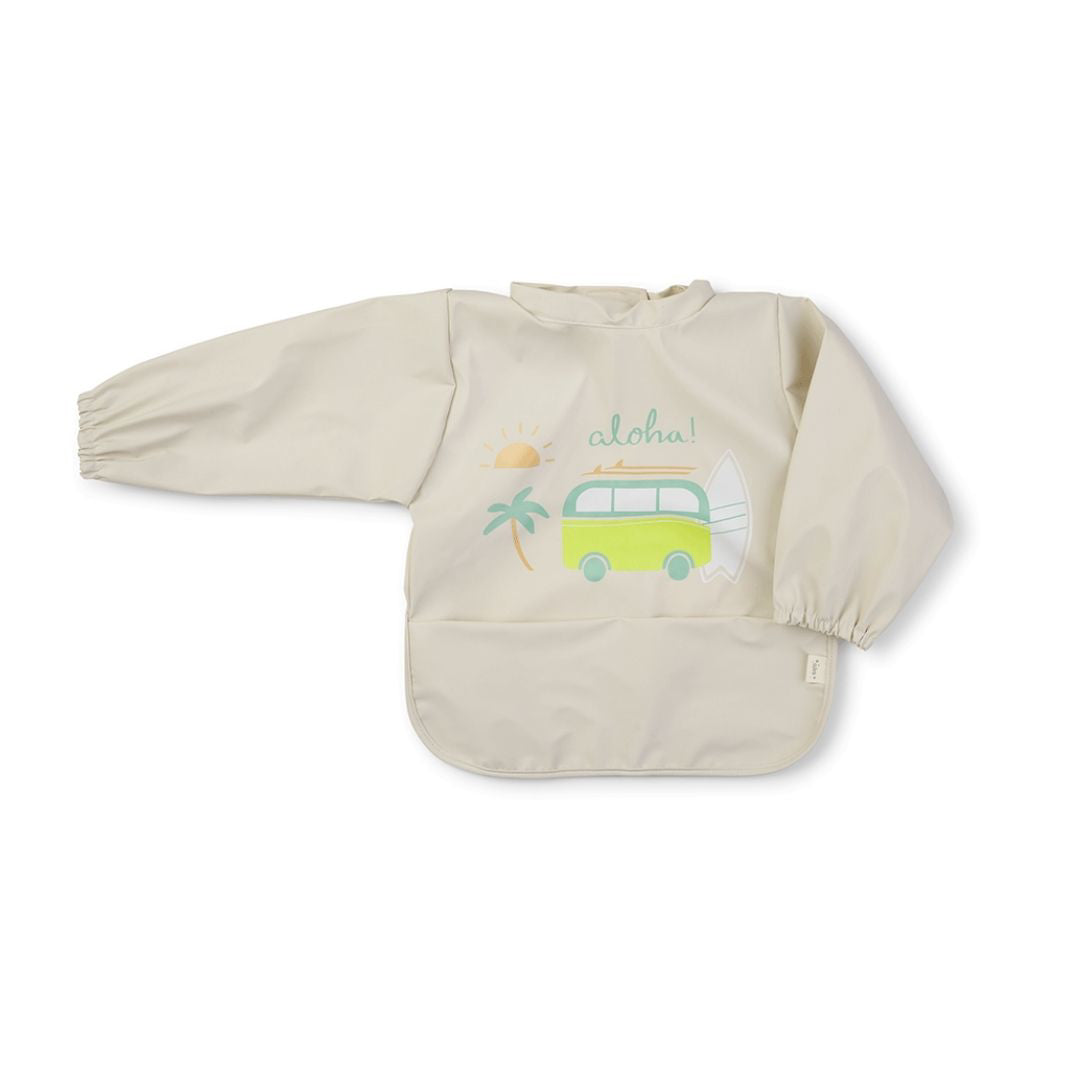 Saro Baby® Nepremočljivi slinček z rokavi Aloha Saro Baby