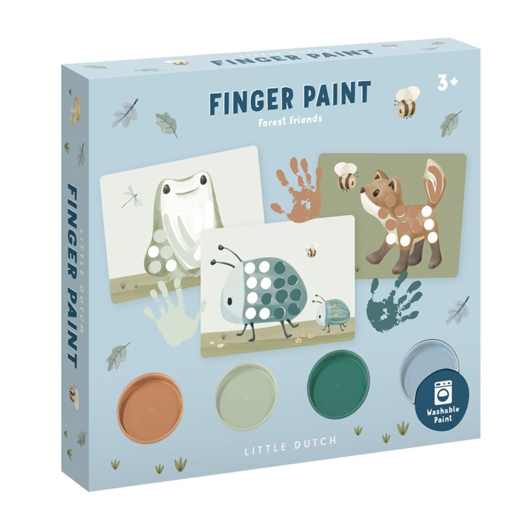 Little Dutch® Set za barvanje s prsti Forest Friends Little Dutch