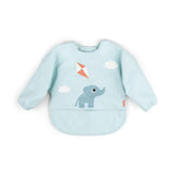 Done by Deer® Bib with sleeves Playground Blue