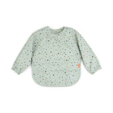 Done by Deer® Bib with sleeves Happy Dots Green