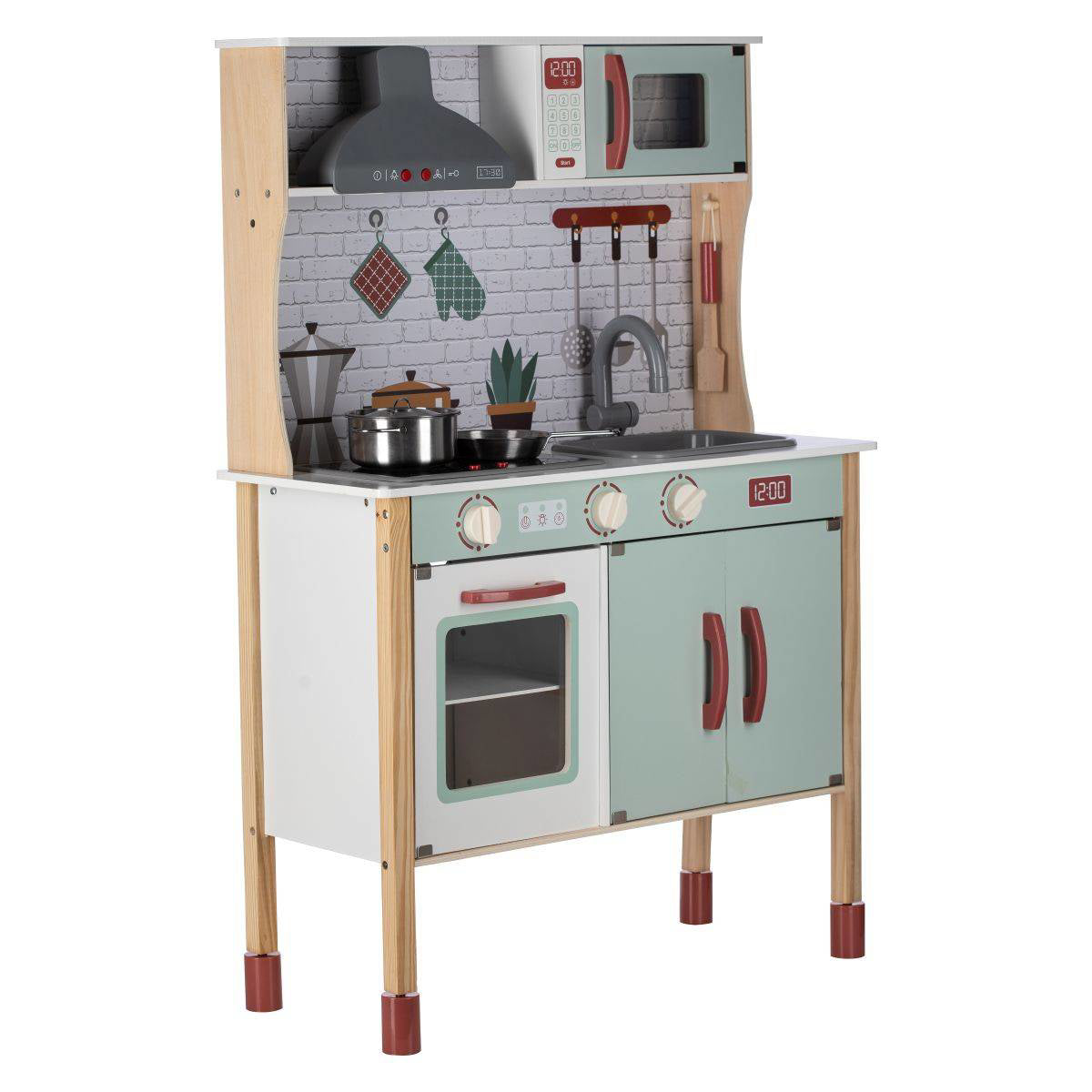 Free2Play® Lesena kuhinja Mini Chef z dodatki Free2Play