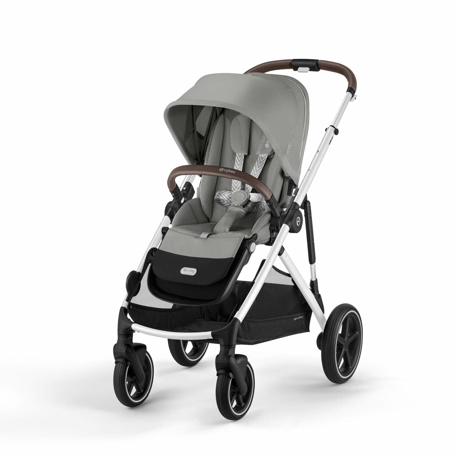 Cybex® Otroški voziček Gazelle™ S Stone Grey (Silver Frame) Cybex