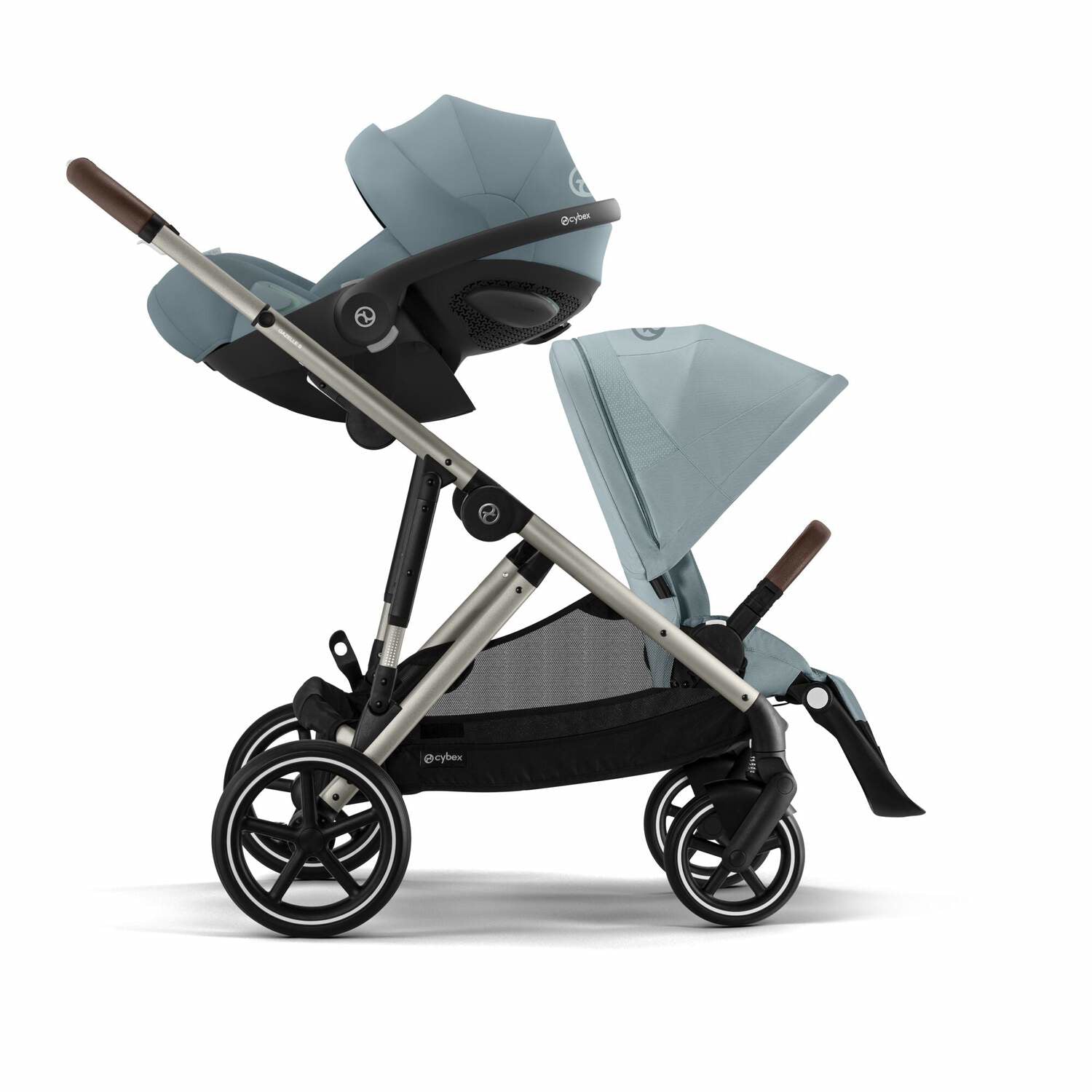 Cybex® Otroški voziček Gazelle™ S Stormy Blue (Taupe Frame) Cybex