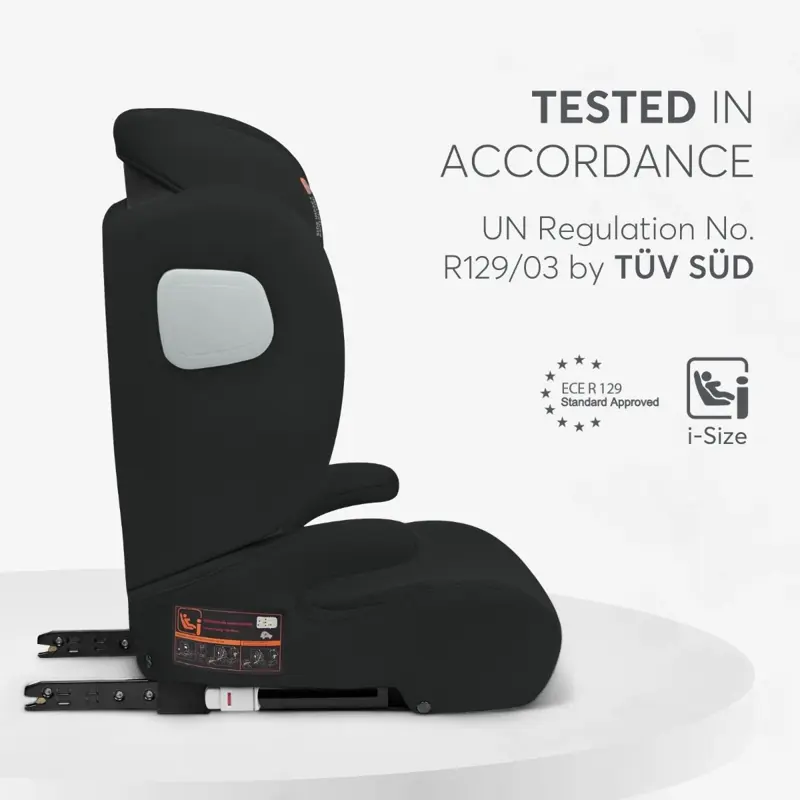 KikkaBoo® Otroški avtosedež i-Track i-SIZE (100-150 cm) Black KikkaBoo