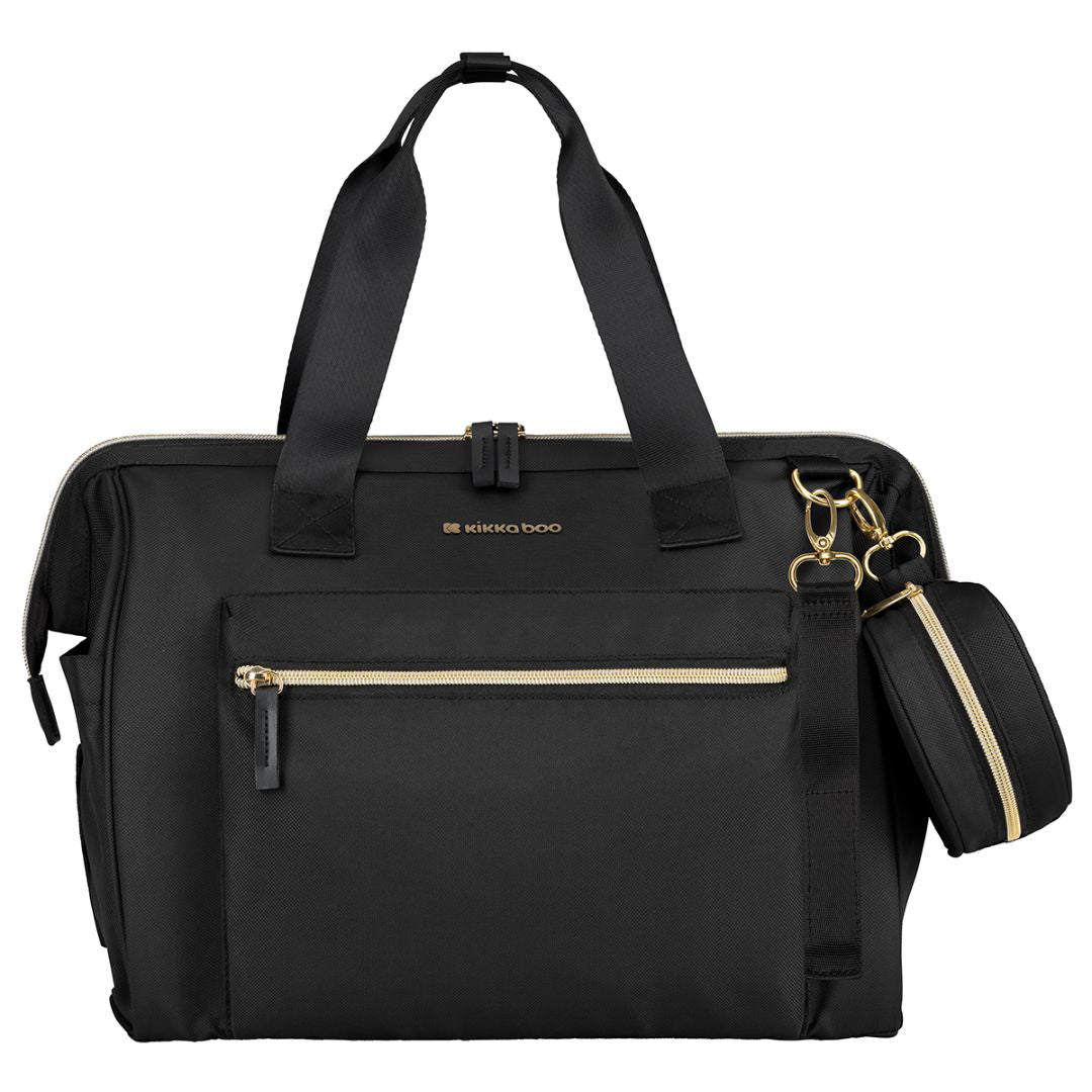 KikkaBoo® Previjalna torba Maxi Black NEW 2025 KikkaBoo