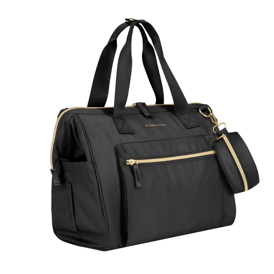 KikkaBoo® Previjalna torba Maxi Black NEW 2025 KikkaBoo
