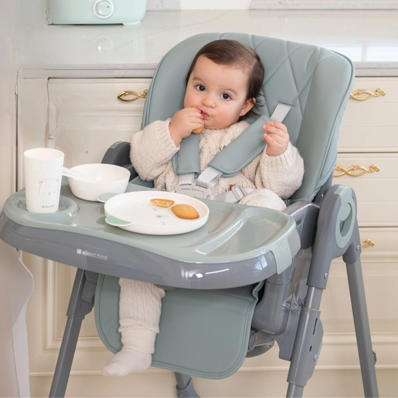 KikkaBoo® Otroški stol za hranjenje Comfy+ Beige KikkaBoo