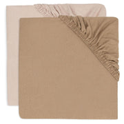 Jollein® Bombažna rjuha 2 kosa 140x70/150x75 Wild Rose/Biscuit Jollein