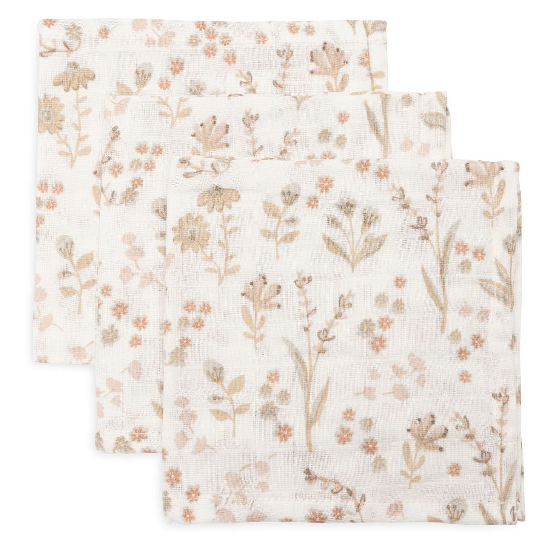 Jollein® Komplet 3 tetra pleničk Bloomy 31x31 cm Jollein