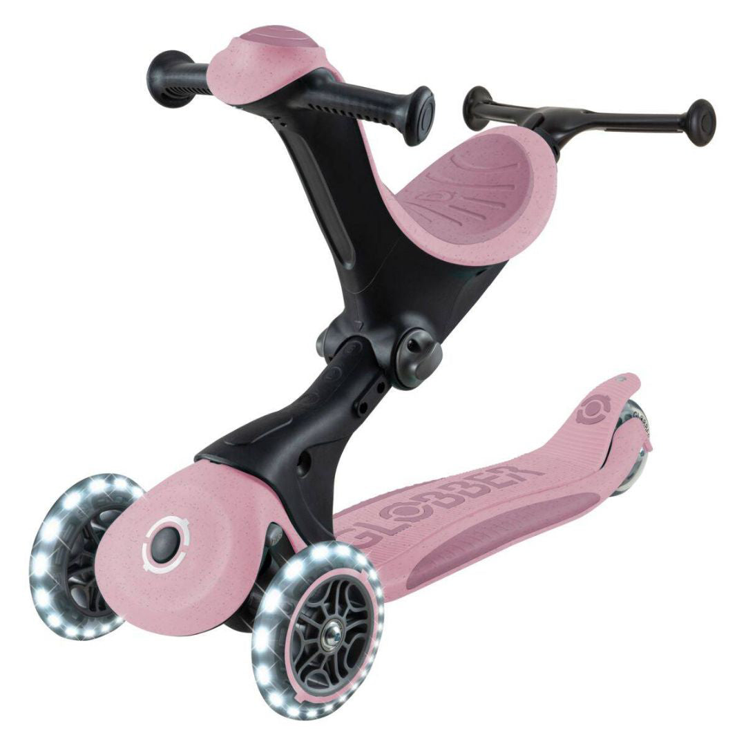 Globber® Zložljivi otroški skiro GO UP deluxe 360° s svetlečimi kolesi Berry Globber