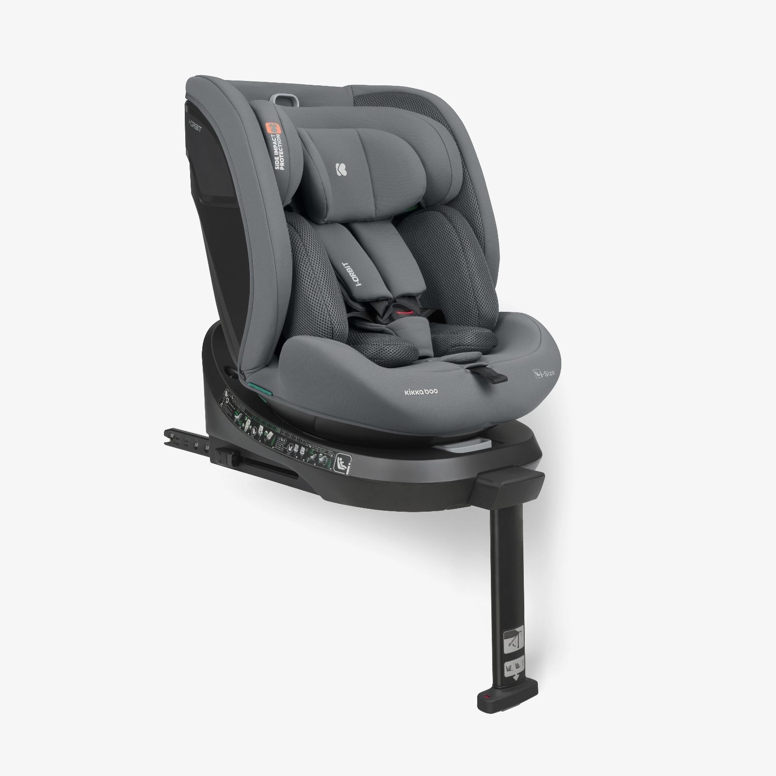 KikkaBoo® Otroški avtosedež 360° i-Orbit i-SIZE (40-150 cm) Light Grey 2025 KikkaBoo