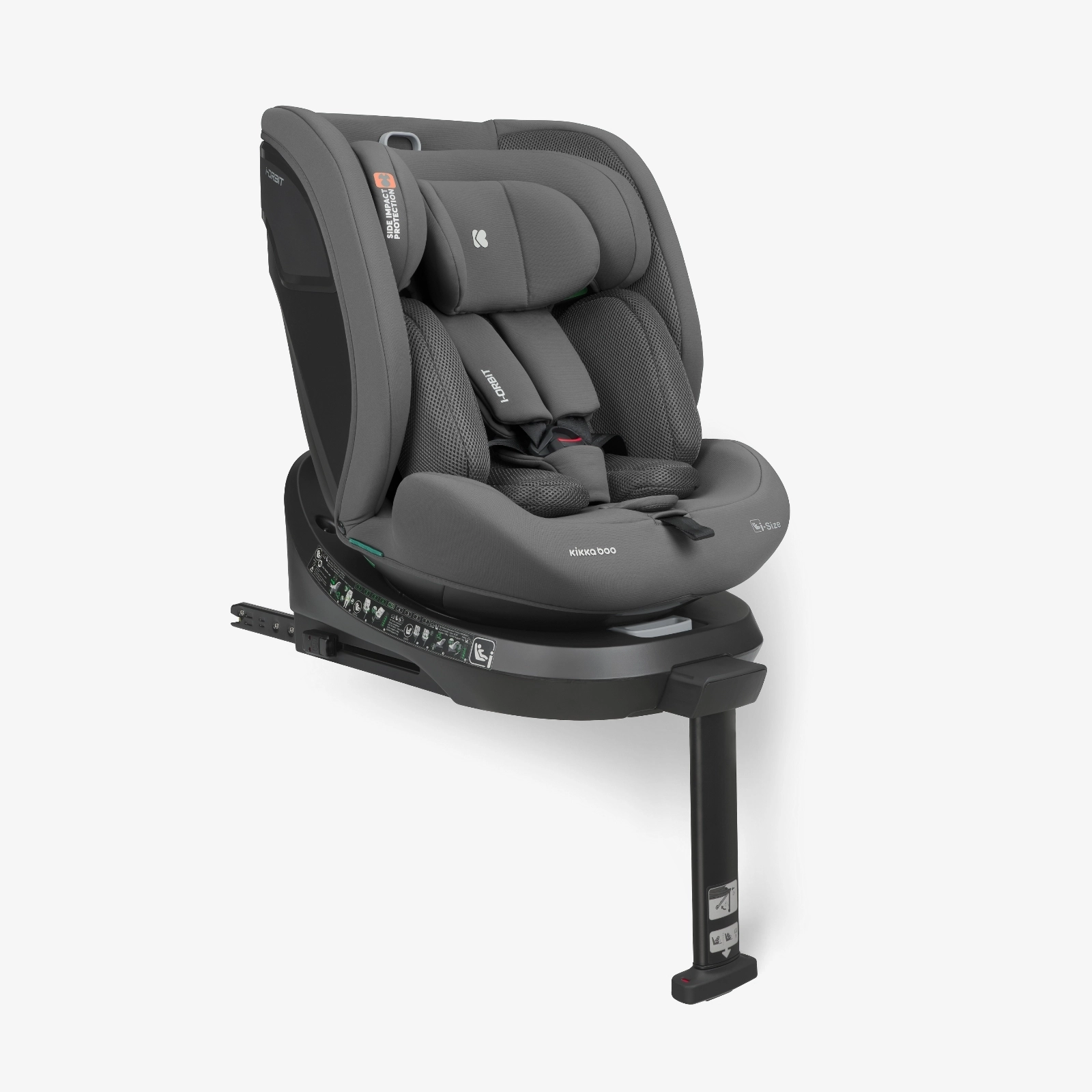 KikkaBoo® Otroški avtosedež 360° i-Orbit i-SIZE (40-150 cm) Dark Grey 2025 KikkaBoo