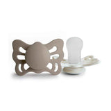 Frigg® Anatomický dudlík ze silikonu Butterfly Portobello/Cream