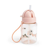 Done by Deer® Flasche mit Trinkhalm Tiny farm Powder 280 ml