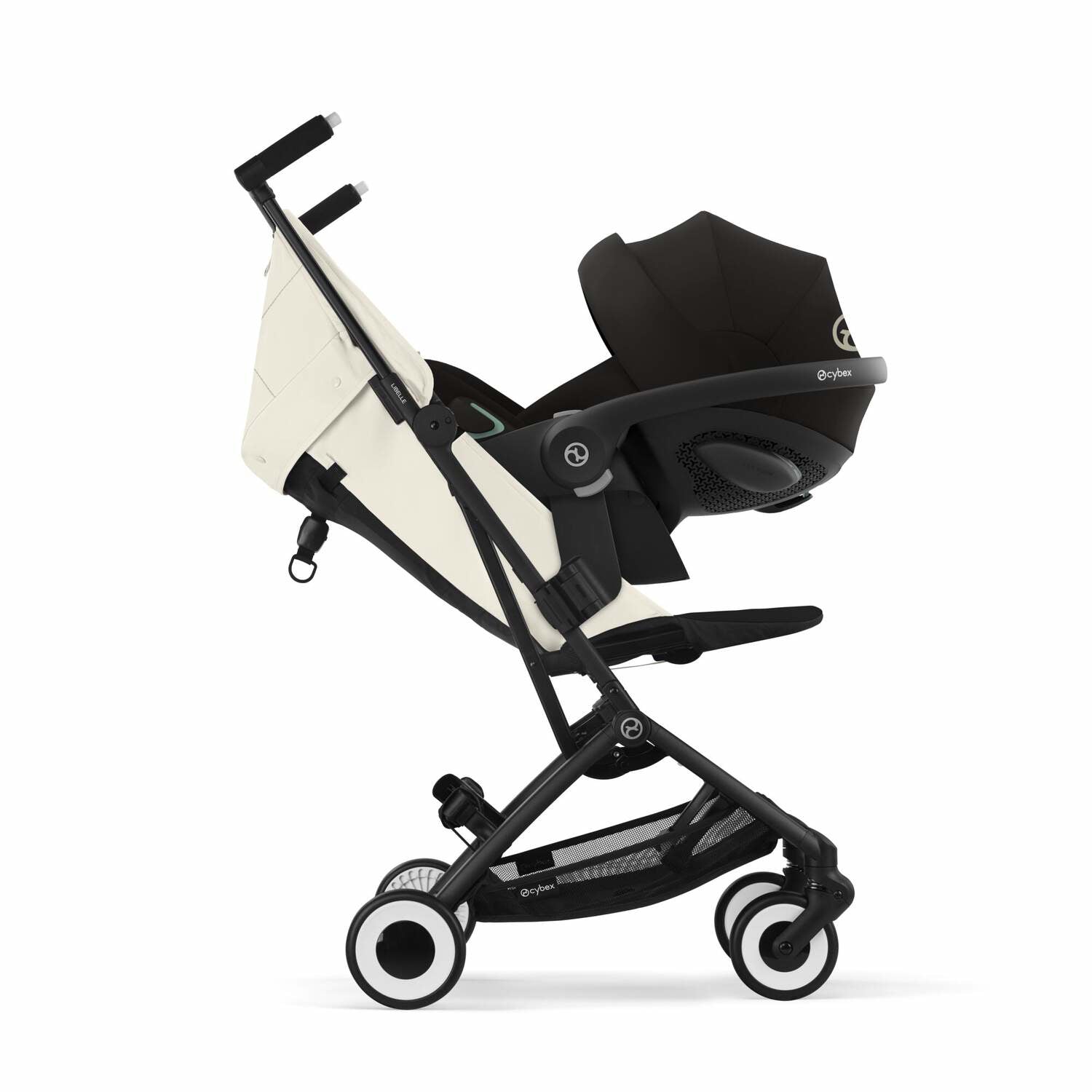 Cybex® Otroški voziček Libelle (0-22kg) Canvas White (Black Frame) 2025 Cybex