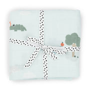 Done by Deer® Povijalna plenička Playground Blue 120x120 Done by Deer
