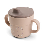 Done by Deer® Skodelica za učenje pitja Foodie Happy Dots Powder Done by Deer