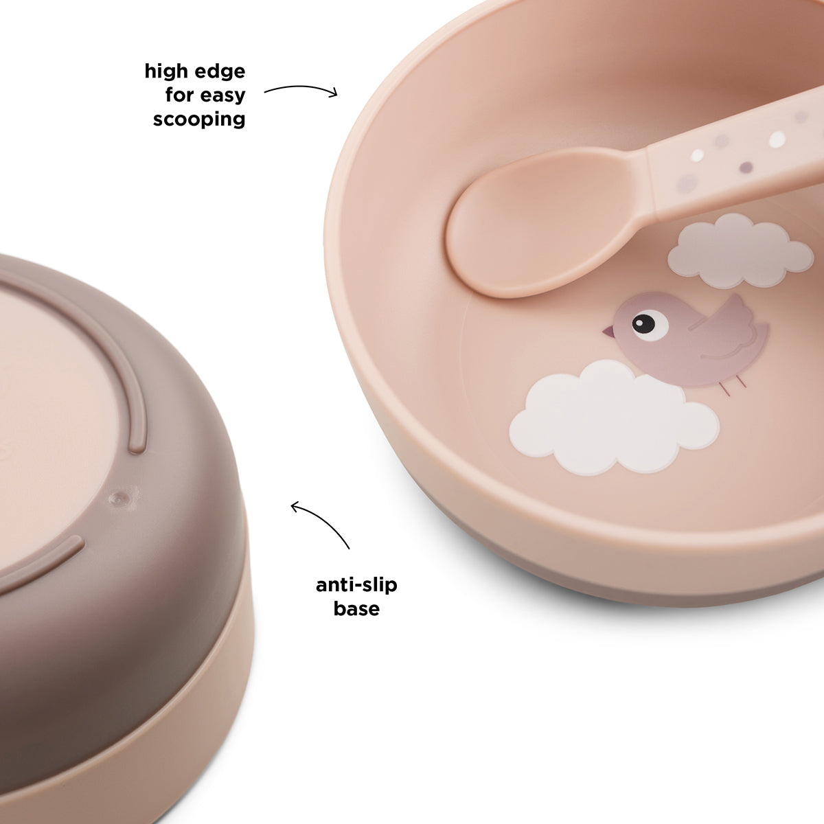 Done by Deer® Otroška skledica Foodie Happy Clouds Powder Done by Deer