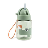 Done by Deer® Flasche mit Trinkhalm Playground Green 280 ml