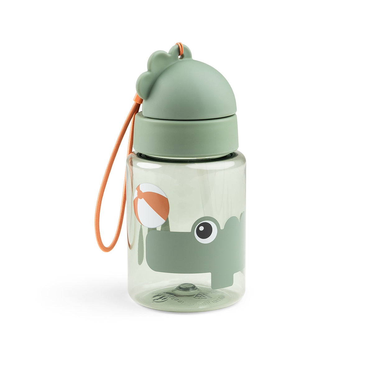 Done by Deer® Steklenička s slamico Playground Green 280 ml Done by Deer