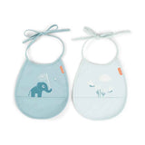 Done by Deer® Set aus 2 Mini-Lätzchen Elphee Blue