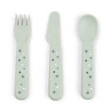 Done by Deer® Jídelní příbor Foodie Happy Dots Green