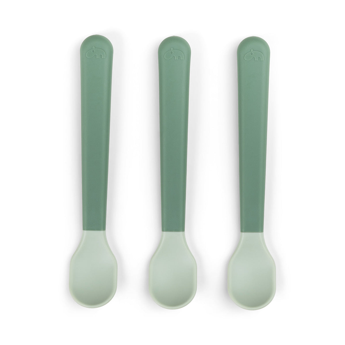 Done by Deer® Set žličk za uvajanje Foodie Green Done by Deer
