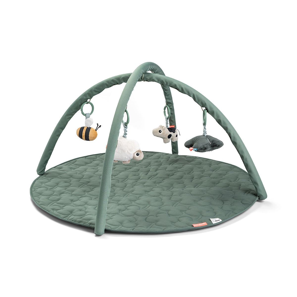 Done by Deer® Igralna podloga z lokom Tiny Farm Green Done by Deer